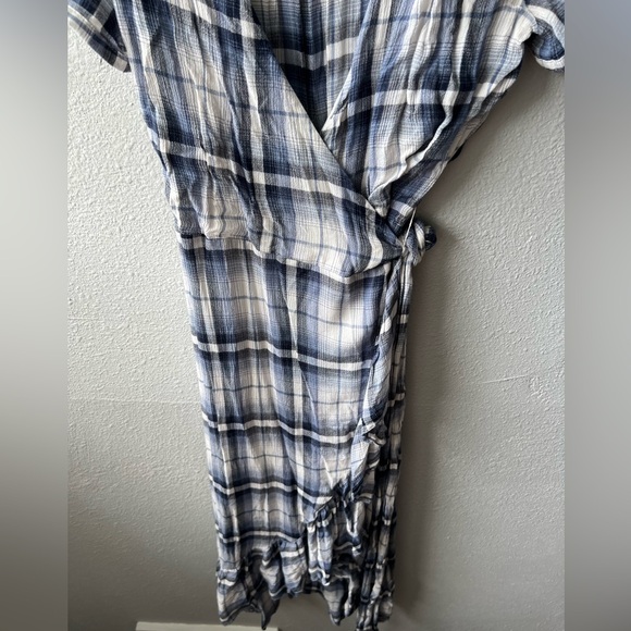 Maronie plaid ruffle wrap dress size S MSRP$95 - Picture 9 of 13